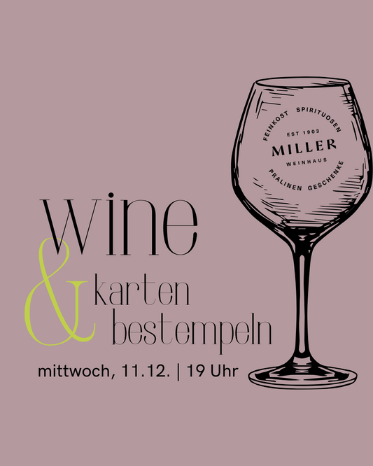 WINE & karten bestempeln am 11. Dezember